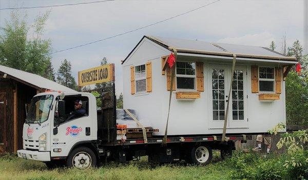 The #SheShed being delivered to WINNER Donna Molvik!!!