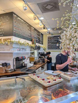 Front counter and menu