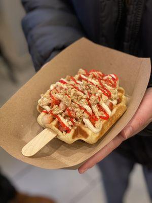 Strawberry cheesecake waffle