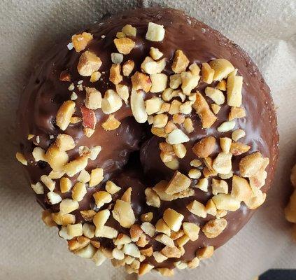 Double chocolate peanut cake