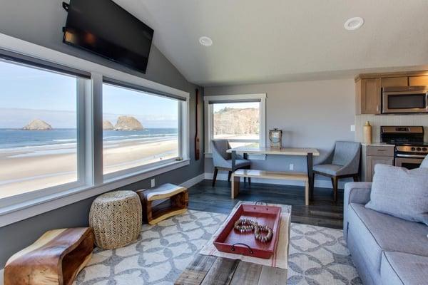 Stay in Chinook #8 for a wonderful morning view with your coffee. 
 https://www.vacasa.com/unit.php?UnitID=1450