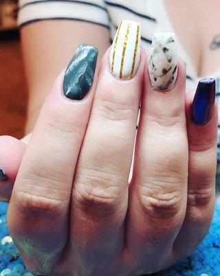 Marble nails