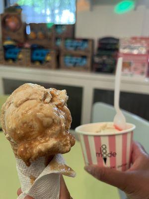 Definitely try the dulce de leche ice cream