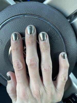 Pretty terrible chrome polish job