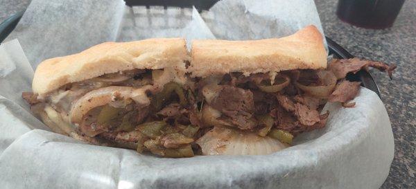 Green Chili Philly Cheese Steak Small