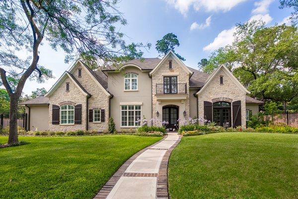 French-Country home built in Bunker Hill Village.