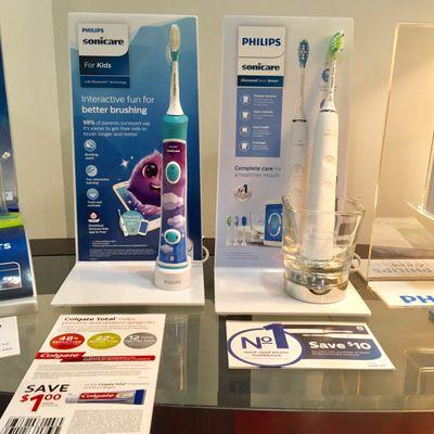 Ask about our Sonicare toothbrushes for adults as well as children!