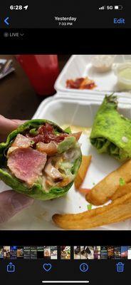 Tuna wrap. Delicious