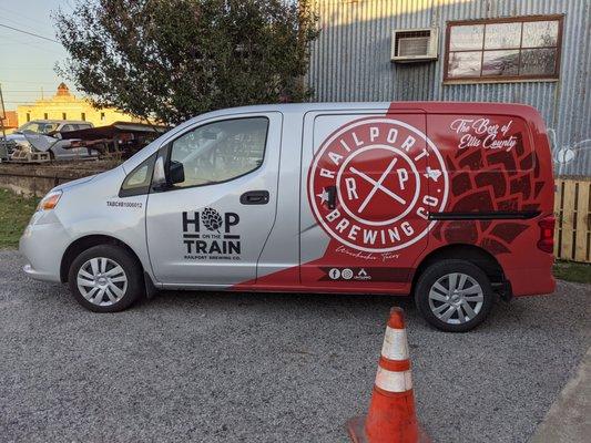 Railport Brewing Company delivery van