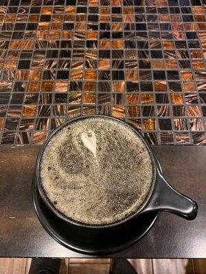 Charcoal latte