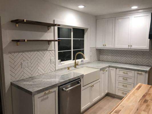 White shaker Cabinets Custom