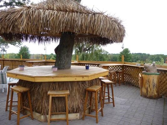 the "tiki" patio