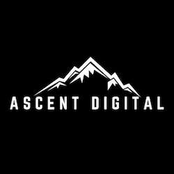 Ascent Digital Black and White Logo