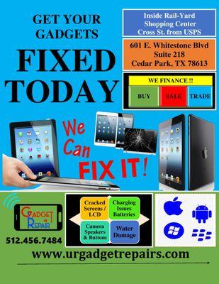 Don't Despair, We Repair !!  Call us for more information.