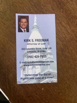 Kirk Freeman Law