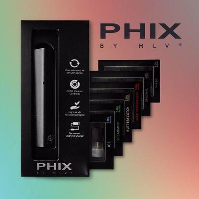 PHIX by MLV, same nicotine content as JUUL with bigger pods.