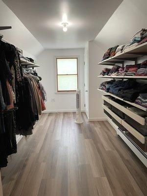 Walk in closet addition