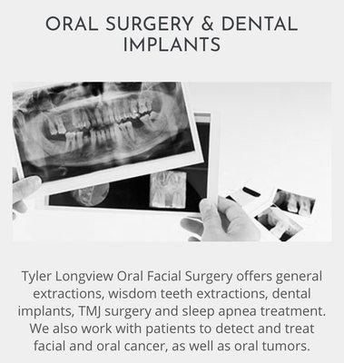 We specialize in wisdom tooth extractions, general extractions and dental implants.