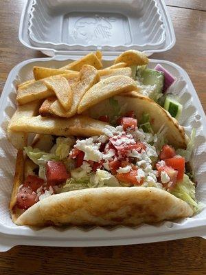 Gyro 1. Traditional Gyro Platter