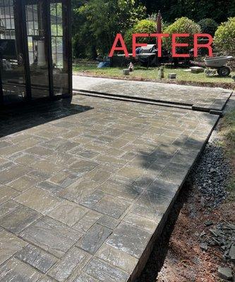 Paver patio