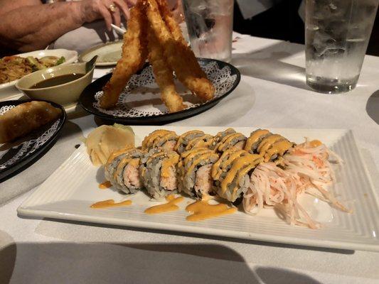 California roll $8 and shrimp tempura. $9 both delicious!