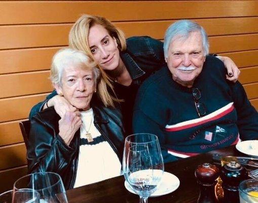 Rosemarie Goldstein and parents Circa 2018