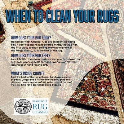 When is it time to clean your rug?