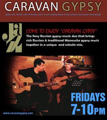 Live music on Fridays 7:00-10:00