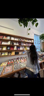 A stunning wall of zines! If you don't know zines, this is the place to start