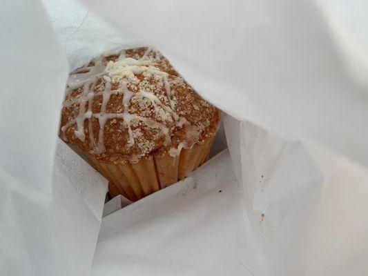 Cherry crumb muffin