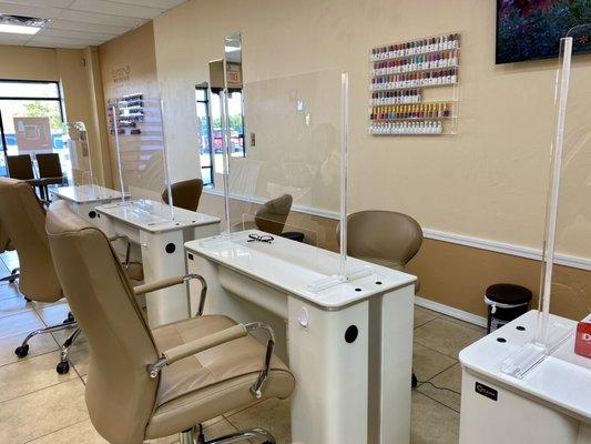 Nail tech stations