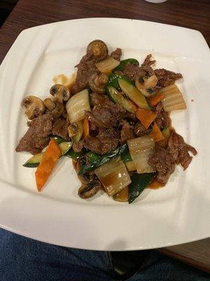 Beef with Chinese vegetables (no broccoli)