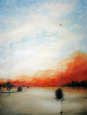 Artist: Gabriela Aguilo  Encaustic on Wood