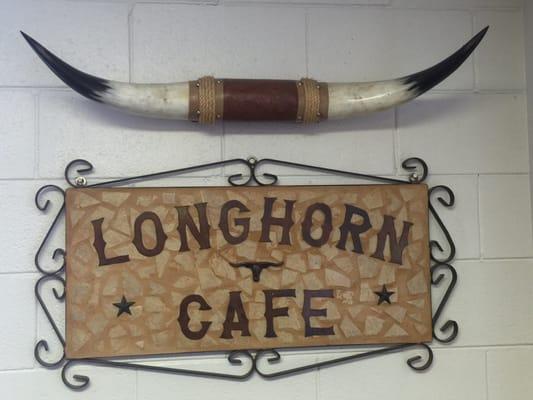 Some of the interior decorations at the Long Horn.