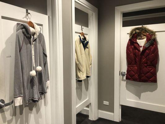 Fitting rooms