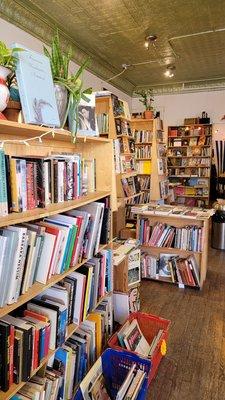 View from entry with dollar books on the left