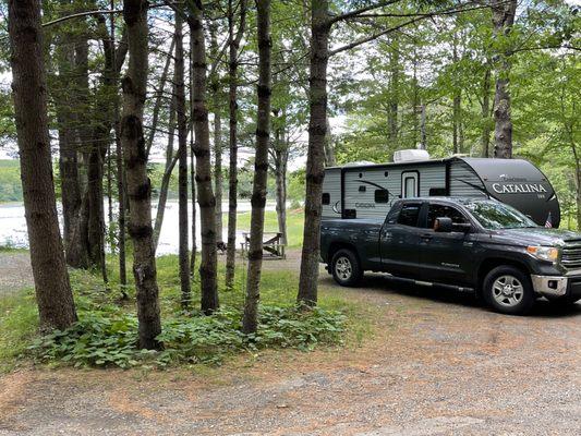 Site 76 Shorehills Campground Boothbay Maine