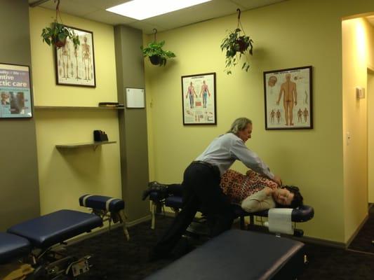 Dr. Richard Eggert (sacroiliac adjustment)