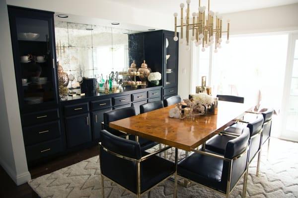 A restaurant-worthy dining room designed by Laurel & Wolf!