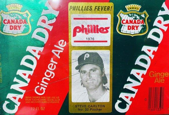 Hidden in Mens Room '76 Phill's Legends Ginger Ale can set #NOLA_Haiku  #PhilliesFever @jjpipinhot #Haiku #HotDogs