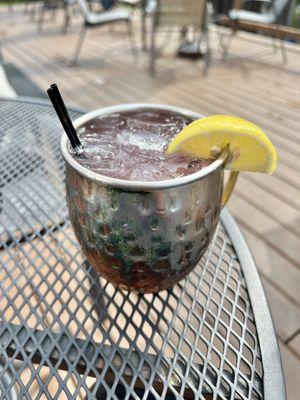 Blueberry Basil Mule