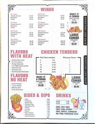 Our menu