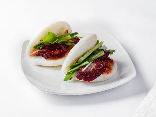 Banh Bao Kep Xa Xiu - Folded Steamed Buns w/ Char Siu