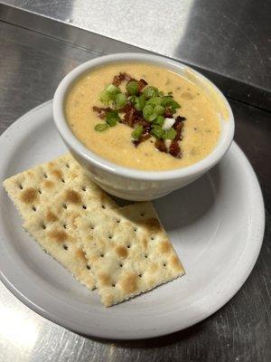 Delicious homemade beer cheese soup