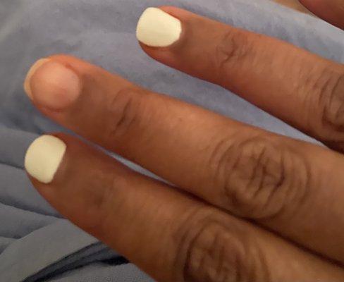 Gel nails only 2 days old!