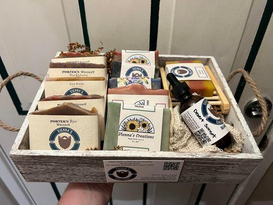 Vienna's Creations soap, beard oil, lotion and more in our store.