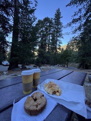 Breakfast in the woods