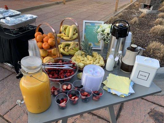 Fruit / juice/ coffee bar