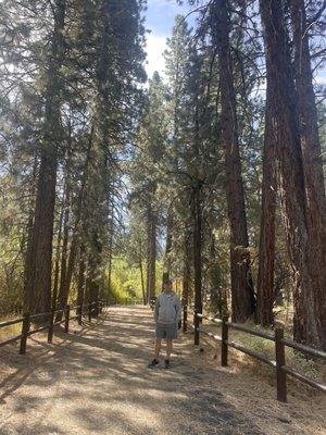 Nice wide paved trail