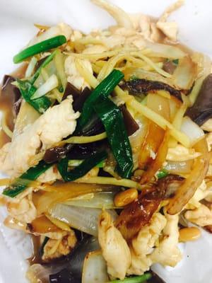 Pad ginger with chicken